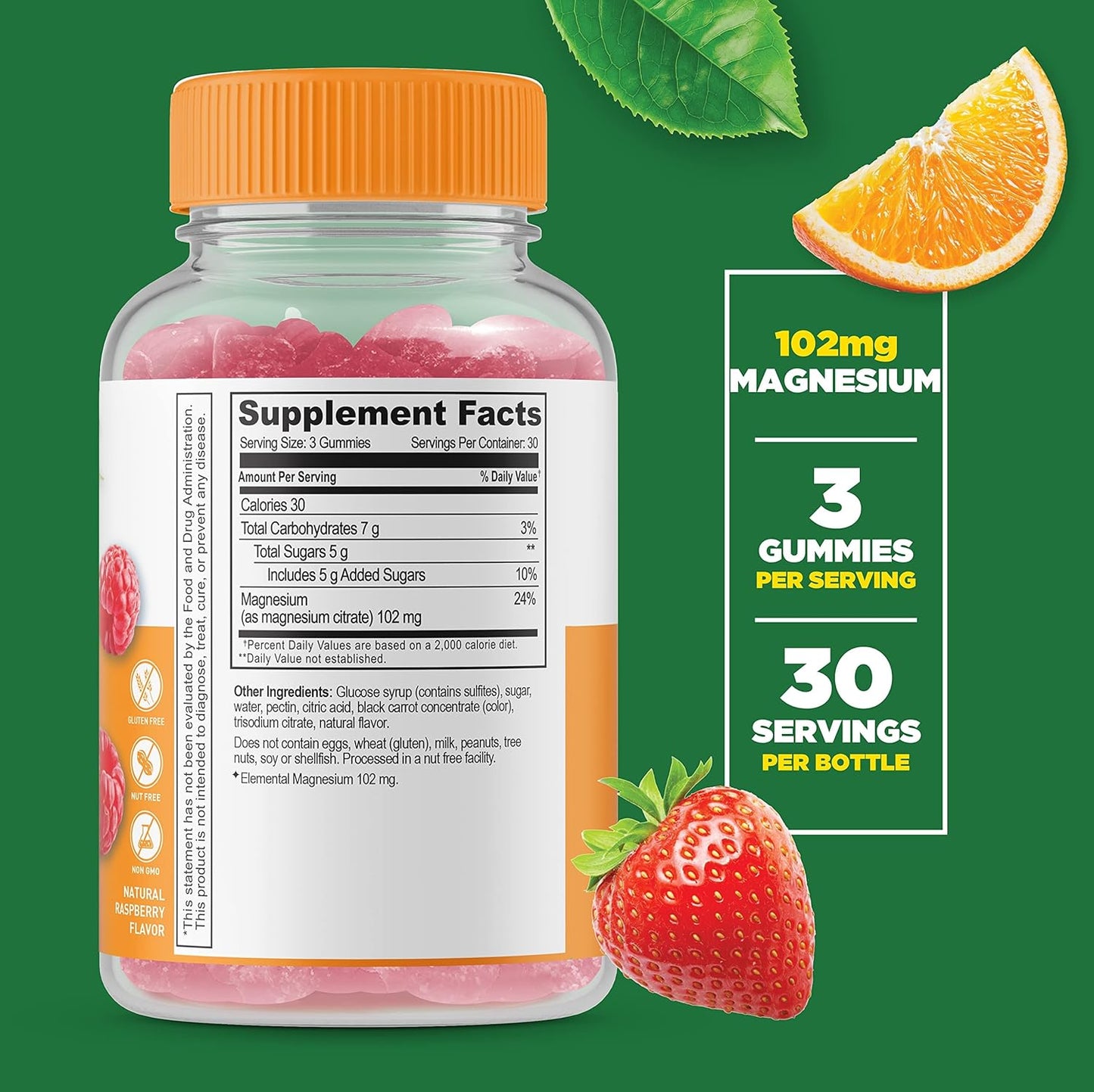 Lifeable Garlic 1000mg + Magnesium, Gummies Bundle - Great Tasting, Vitamin Supplement, Gluten Free, GMO Free, Chewable Gummy