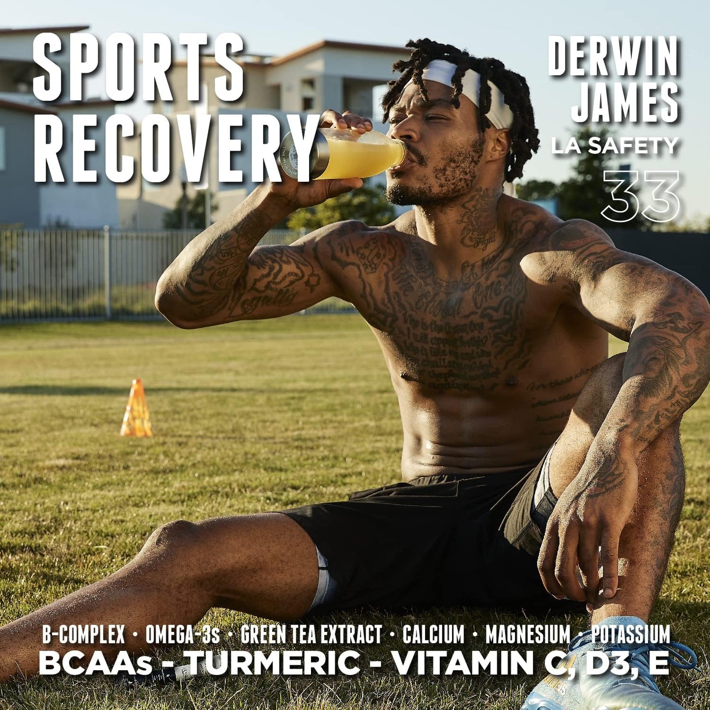 LIFEAID FITAID GO ZERO SUGAR Hydration Packets with BCAAs, Glucosamine, and Electrolytes - Keto-Friendly, Vegan, Gluten-Free, 5 calories, 14 Pack