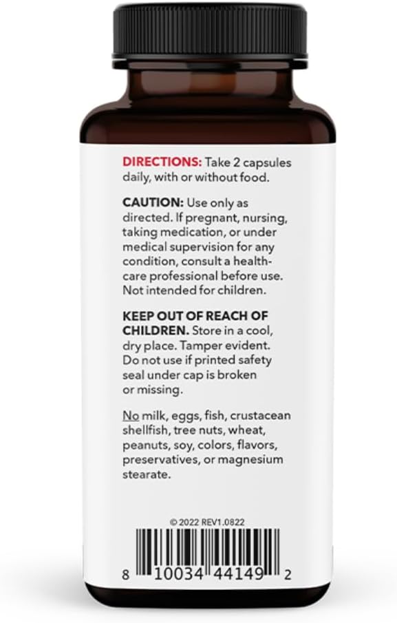 LifeSeasons N-Acetyl Cysteine (NAC) Capsules - Supports Brain, Liver, Heart, Immune Function - Detox & Immunity Boost - 60 ct.