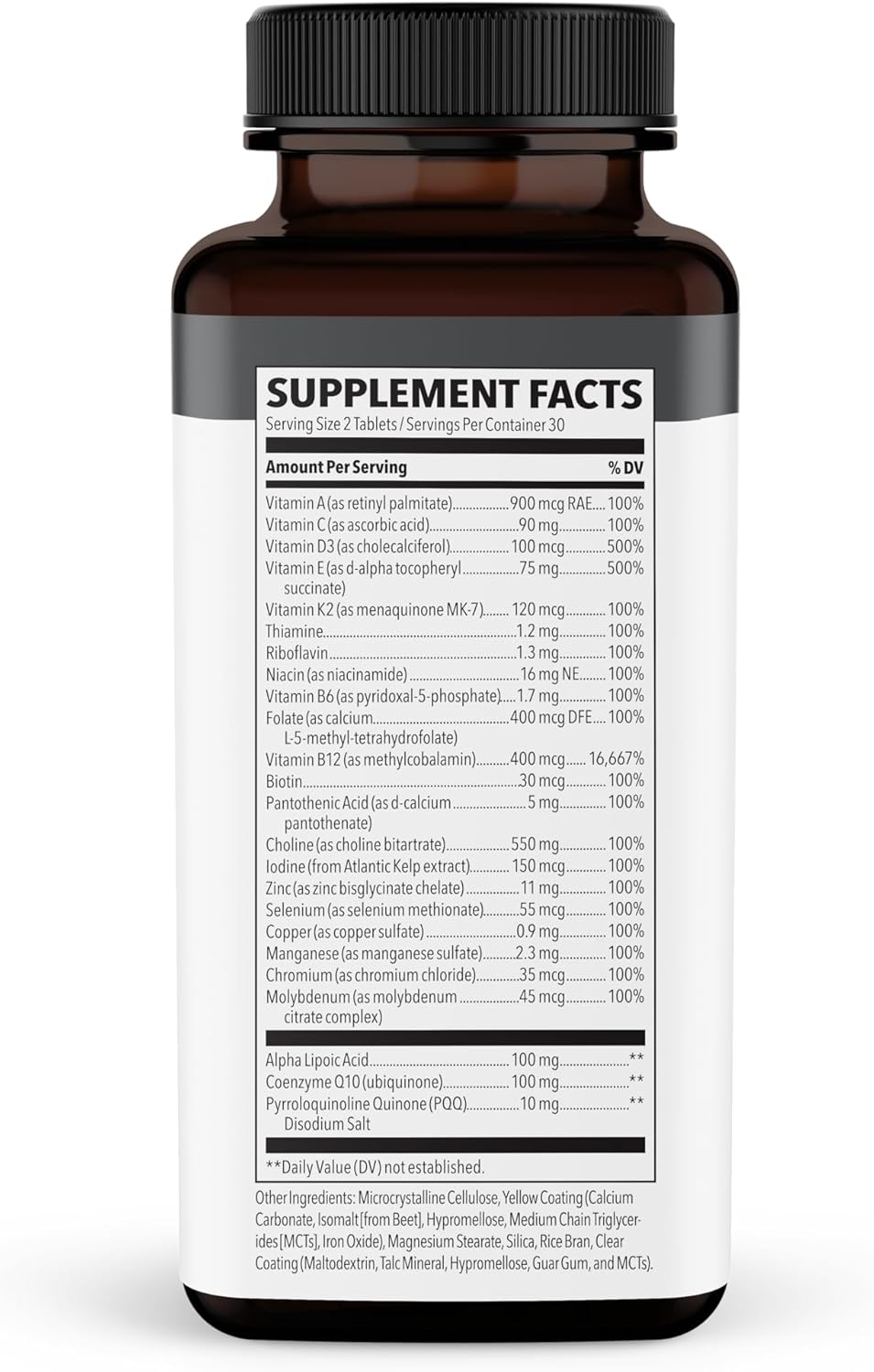 LifeSeasons NeuroQ Daily Essentials Multivitamin for Mental Performance & Wellness - Memory & Focus Support - B-Complex, Vitamin D, Folate, CoQ10, Pantothenic Acid - 60 Capsules