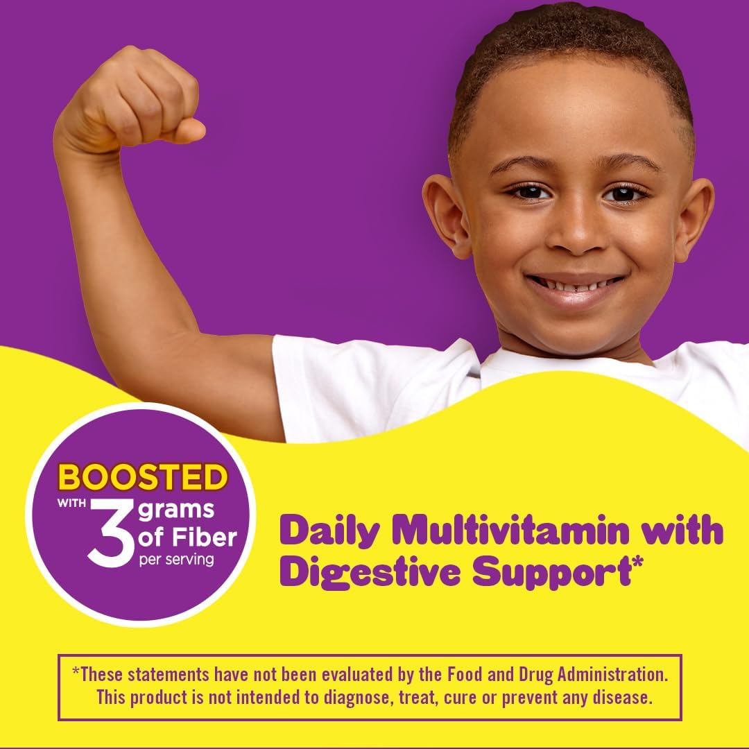 L'il Critters Multi Plus Digestion Gummy - Daily Kids Multivitamin with Digestive Support - 90 Gummies