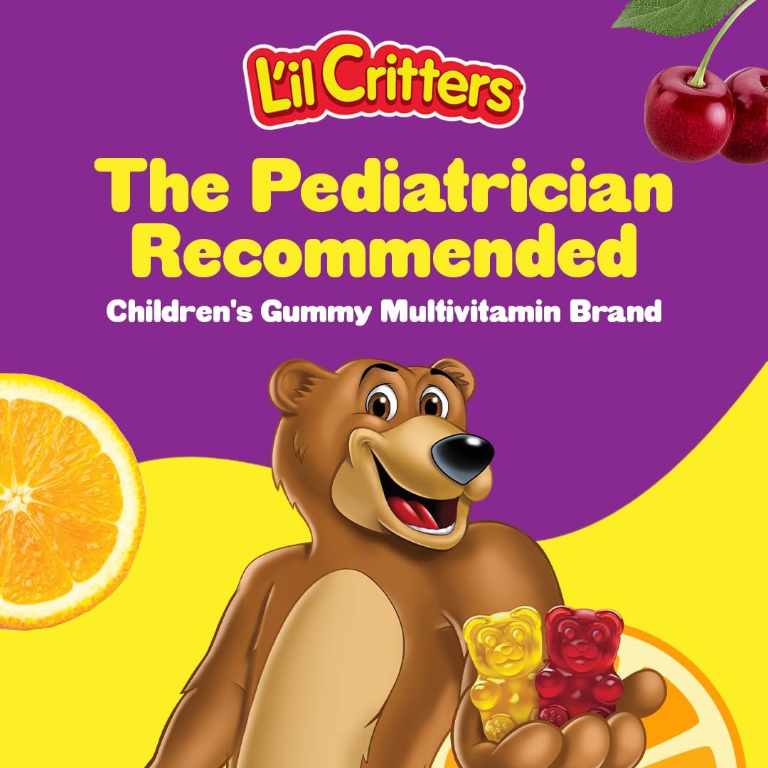 L'il Critters Multi Plus Digestion Gummy - Daily Kids Multivitamin with Digestive Support - 90 Gummies