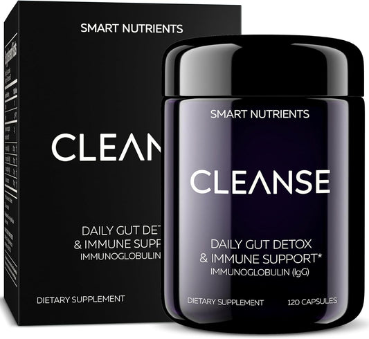 Limited Edition Smart Nutrients CLEANSE: IgG Dairy-Free Colostrum Capsules for Immune Support & Gut Health Detox