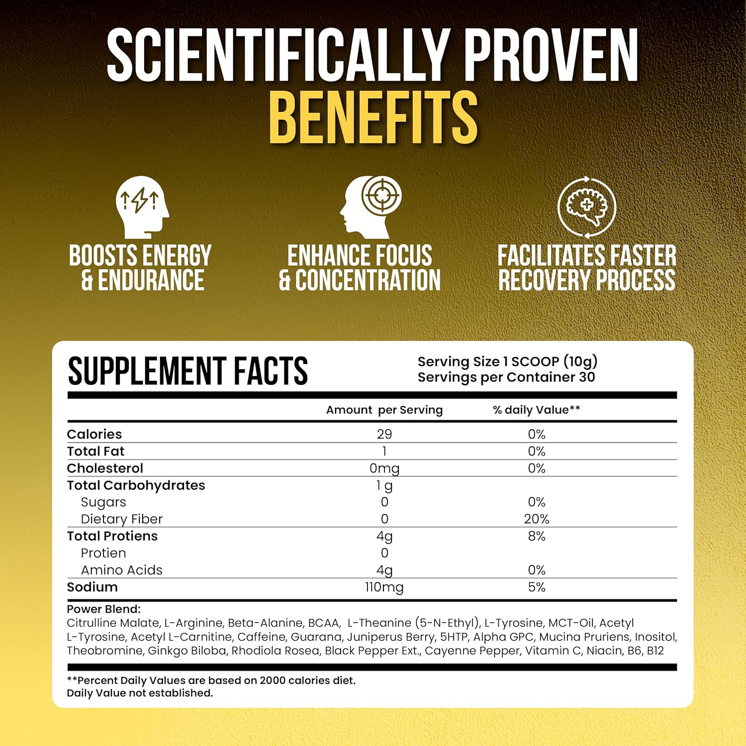 LIMITLESS X ONESHOT Pre Workout Powder - BCAAs Amino Acids Supplement with 200mg Caffeine, Beta Alanine, and Citrulline Malate - Pineapple Mango Flavor - 30 Servings for Men and Women