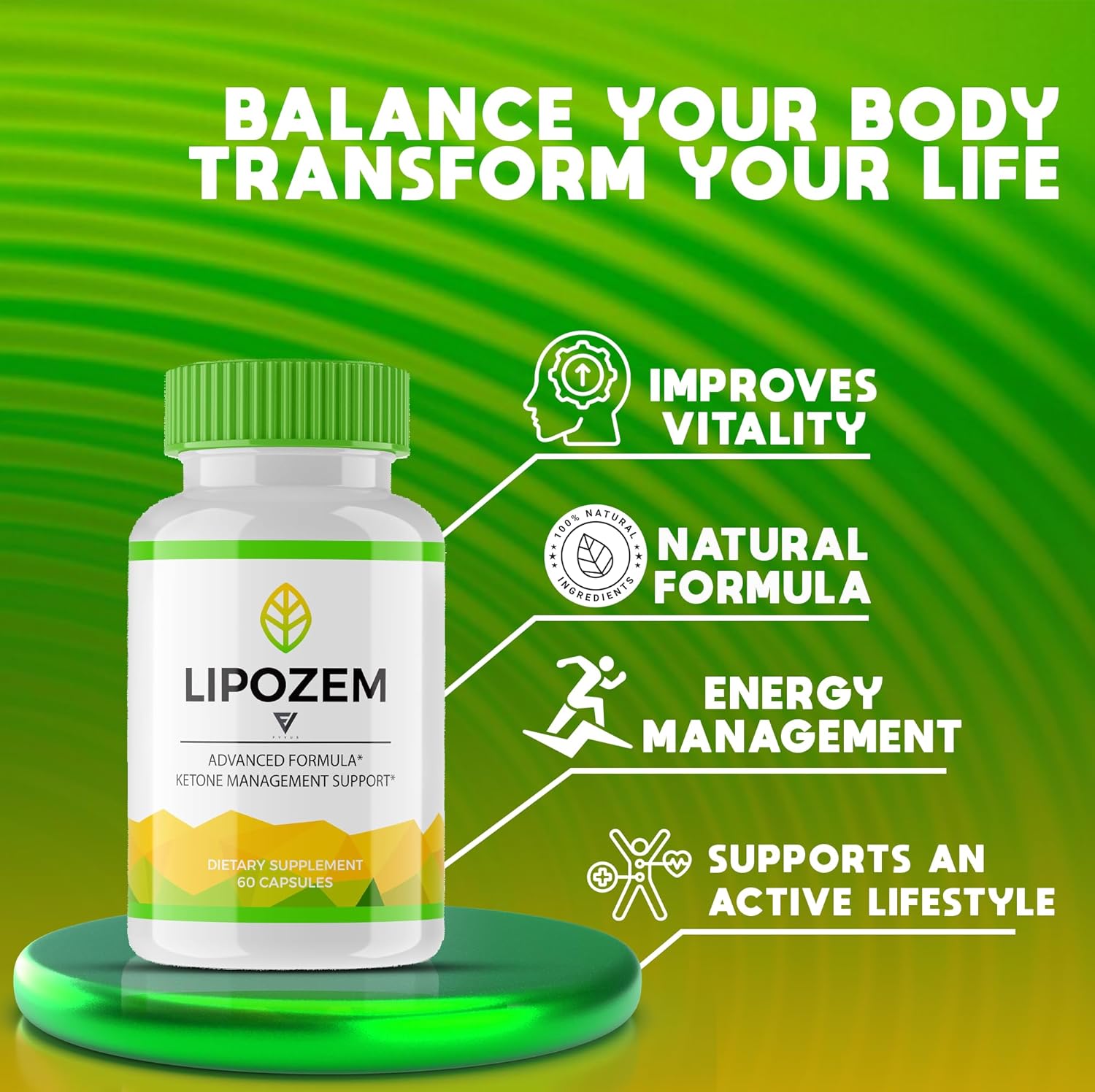 Lipo Zem Plus Maximum Keto Formula Fitness Capsules (3 Pack) for Advanced Strength Keto Support (180 Capsules)