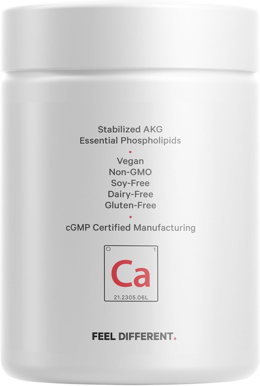 Liposomal Calcium AKG Supplement - 2-Month Supply - Non-GMO, Gluten-Free - 60 Capsules