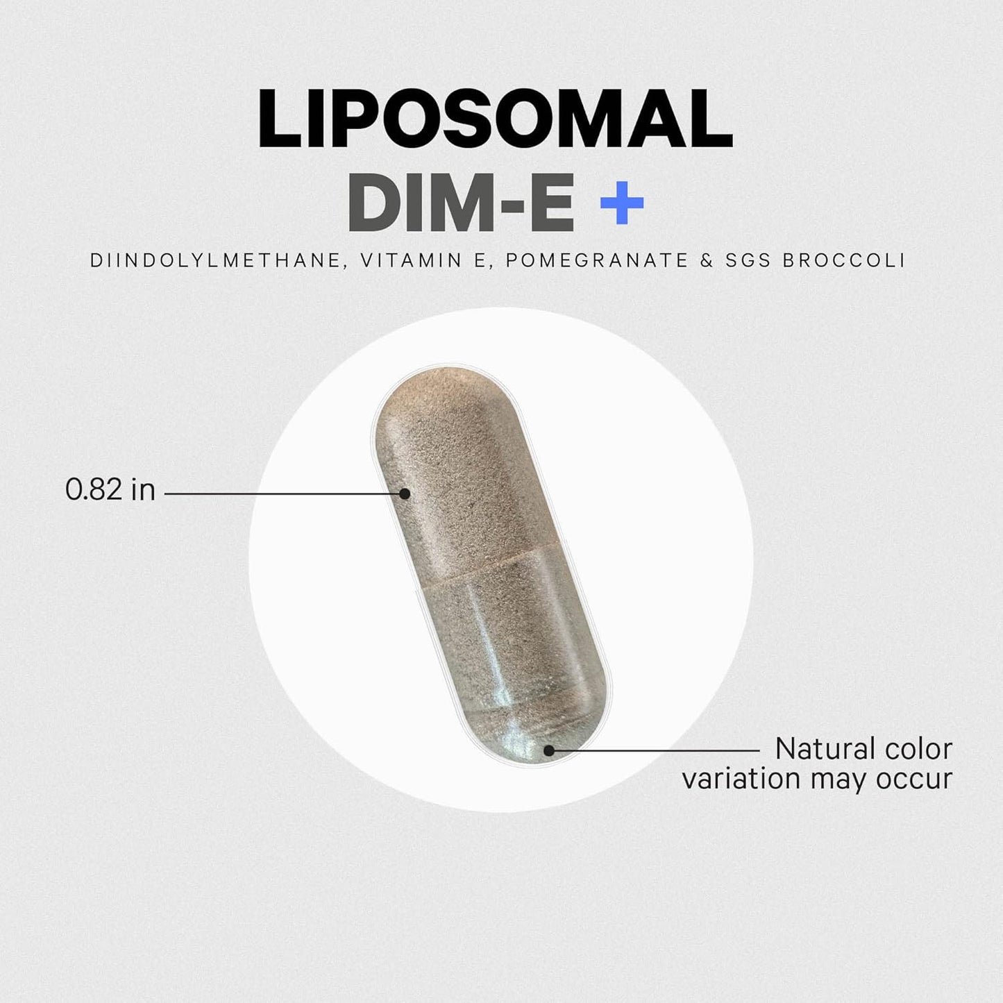 Liposomal DIM Supplement with SGS, Pomegranate, Broccoli, Vitamin E - 4 Month Supply - Gluten-Free - 120 Capsules