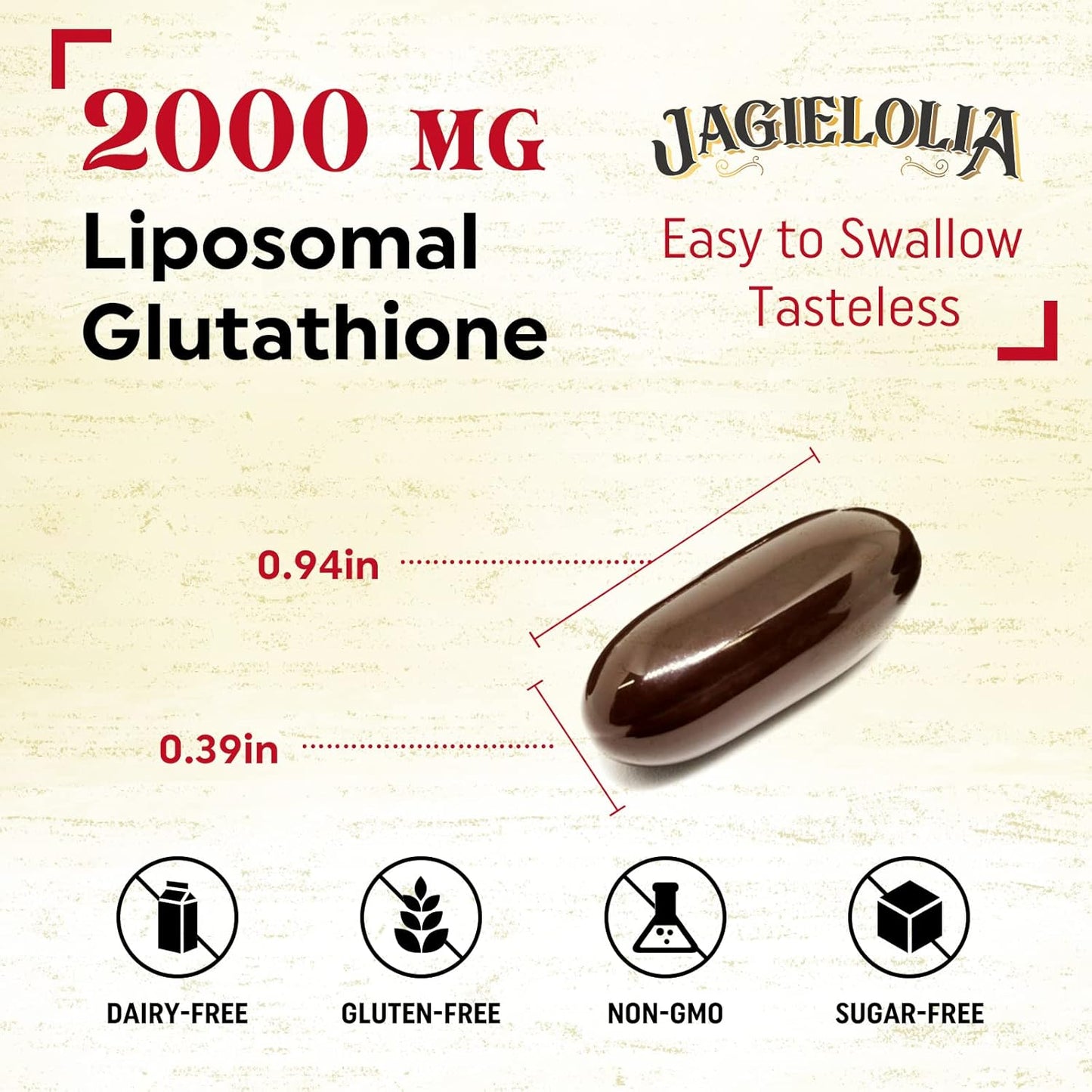 Liposomal Glutathione 2000mg Softgels with L-Serine, L-Glycine & Sulforaphane - Enhanced Absorption Formula for Antioxidant & Immune Support