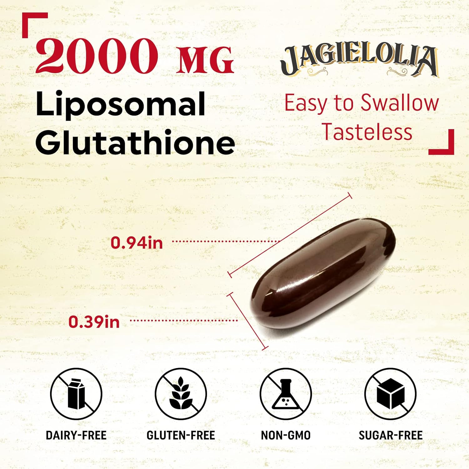 Liposomal Glutathione 2000mg Softgels with L-Serine, L-Glycine & Sulforaphane - Enhanced Absorption Formula for Antioxidant & Immune Support