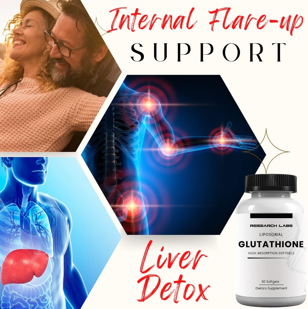 Liposomal Glutathione Supplement with Gluta-IV™ for 100x Enhanced Absorption - 2 for 1 Deal, 120 Total Softgels