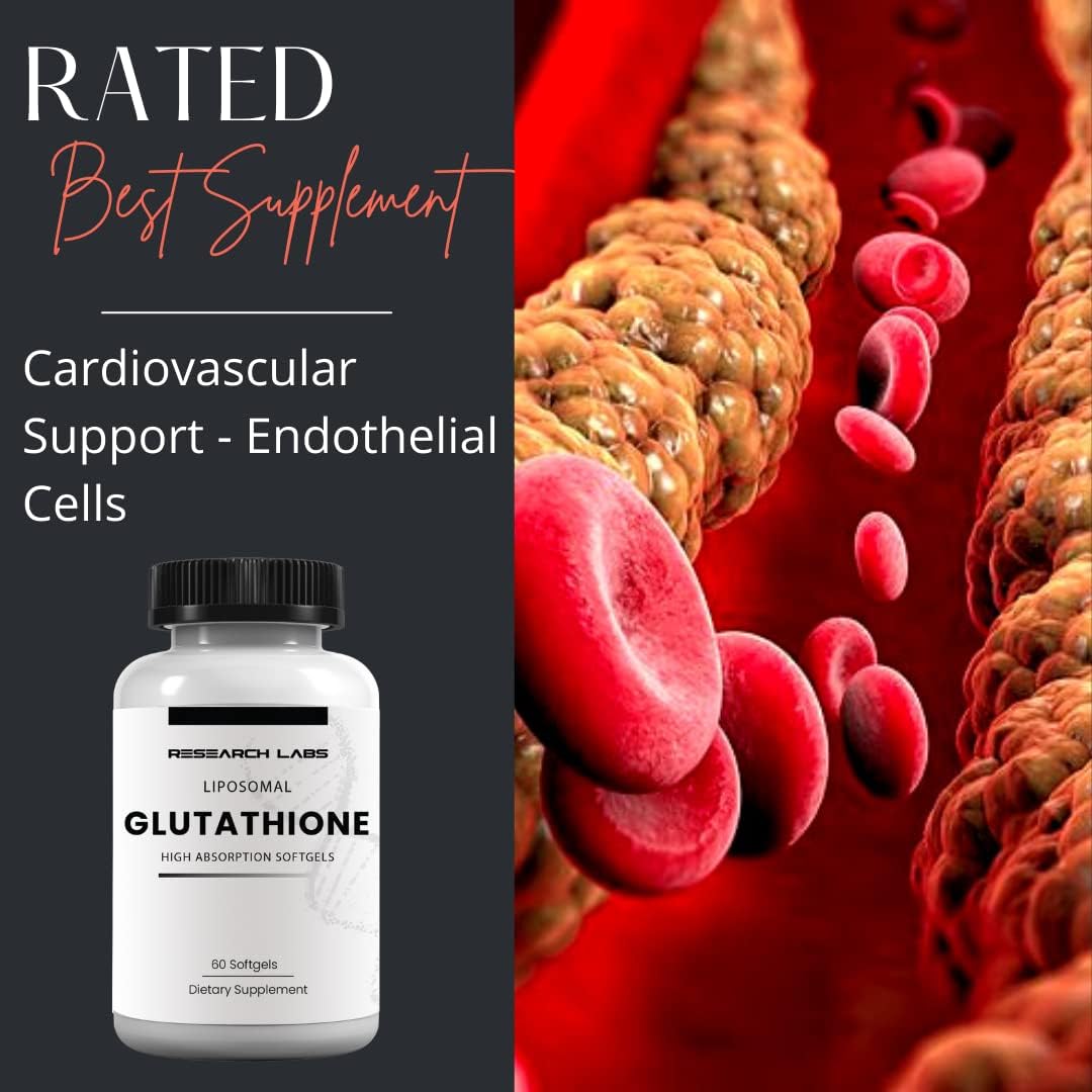 Liposomal Glutathione Supplement with Gluta-IV™ for 100x Enhanced Absorption - 2 for 1 Deal, 120 Total Softgels