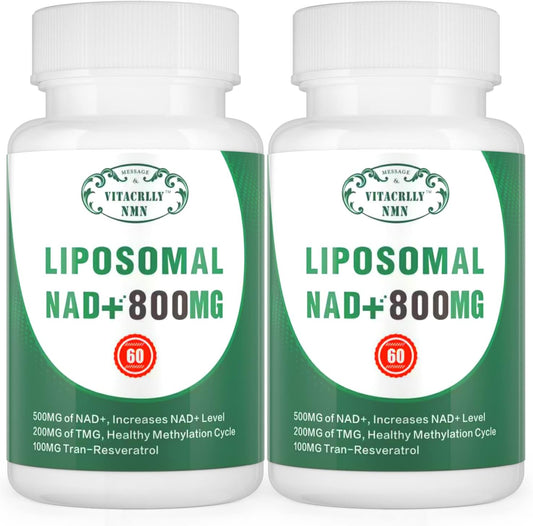 Liposomal NAD+ Supplement 1600MG - Nicotinamide Riboside for Cell Energy, Aging, Muscle Repair - 240 Capsules