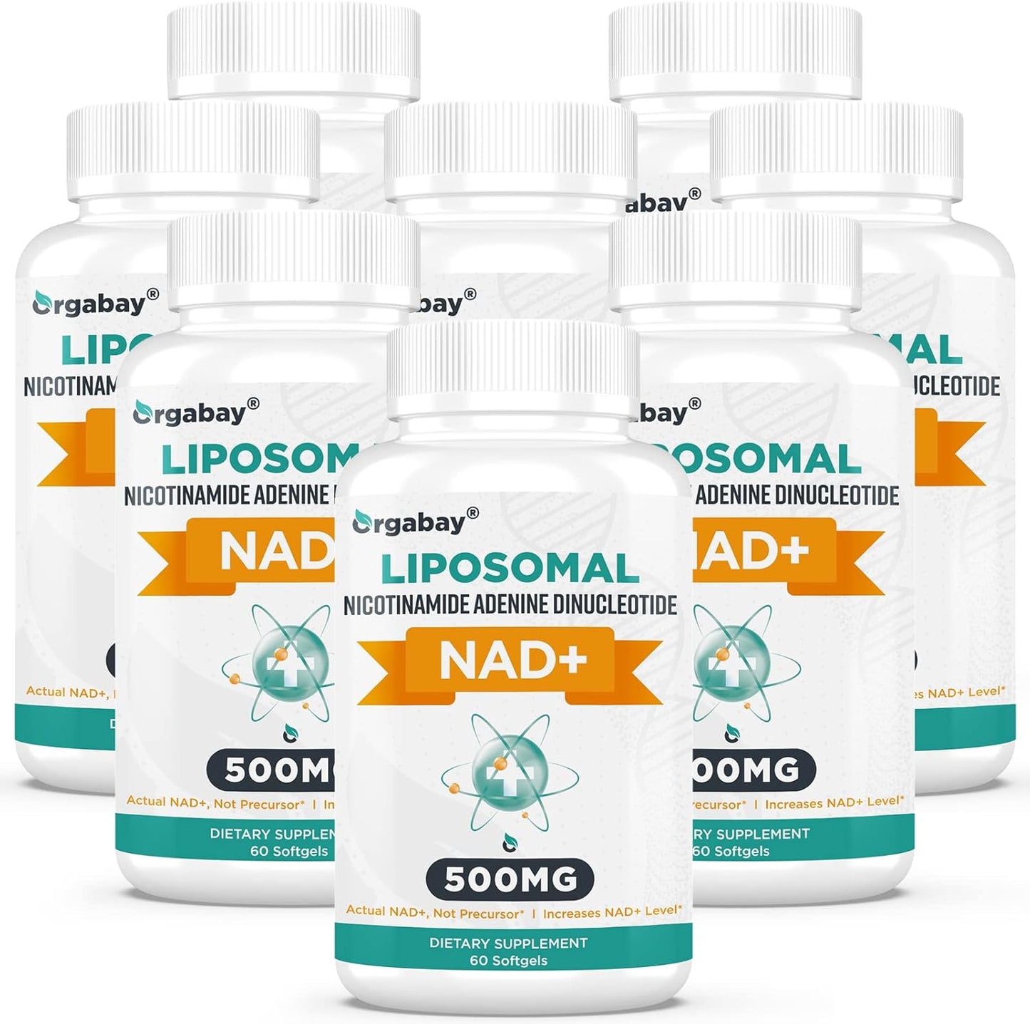 Liposomal NAD+ Supplement 500mg with TMG 250mg for Enhanced Absorption and Cellular Energy Support - 480 Softgels