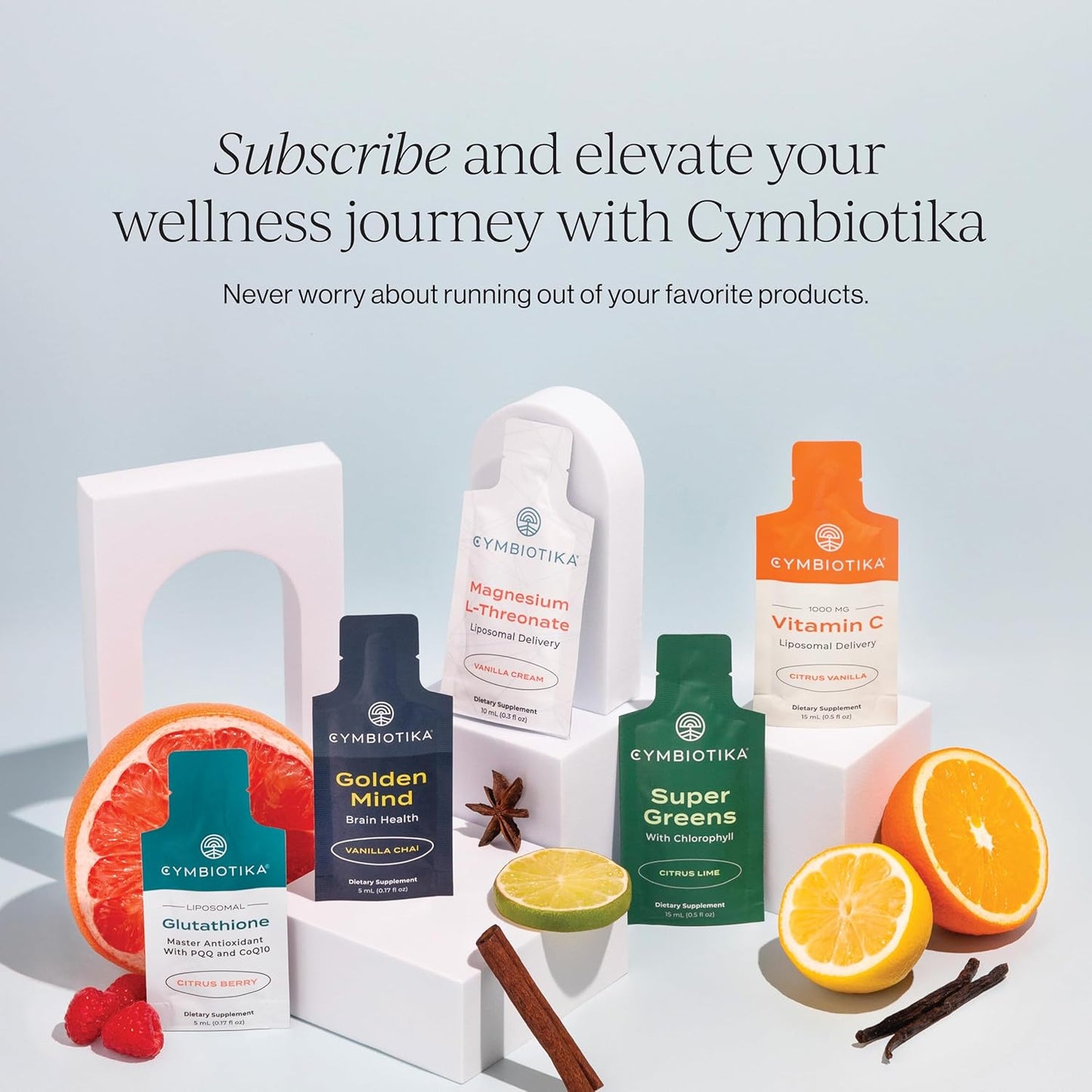 Liposomal Vitamin C Packets for Immune Support & Healthy Aging, Citrus Vanilla Flavor, 60 Servings - 2 Pack