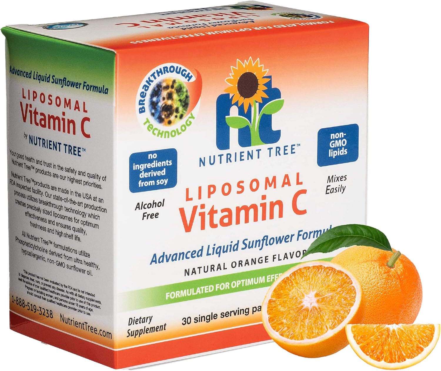 Liposomal Vitamin C Supplement - 30 Packets, 1,000mg Per Packet | Ultra-Potent & Non-GMO | Enhanced Bioavailability with Liposome Encapsulation