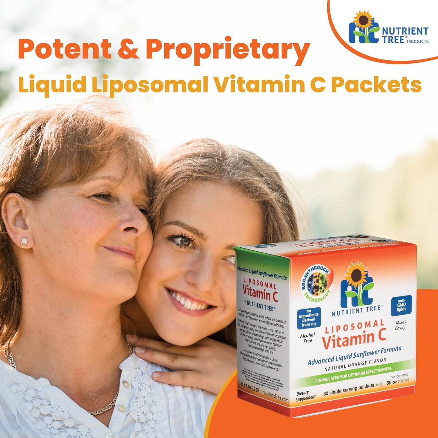 Liposomal Vitamin C Supplement - 30 Packets, 1,000mg Per Packet | Ultra-Potent & Non-GMO | Enhanced Bioavailability with Liposome Encapsulation