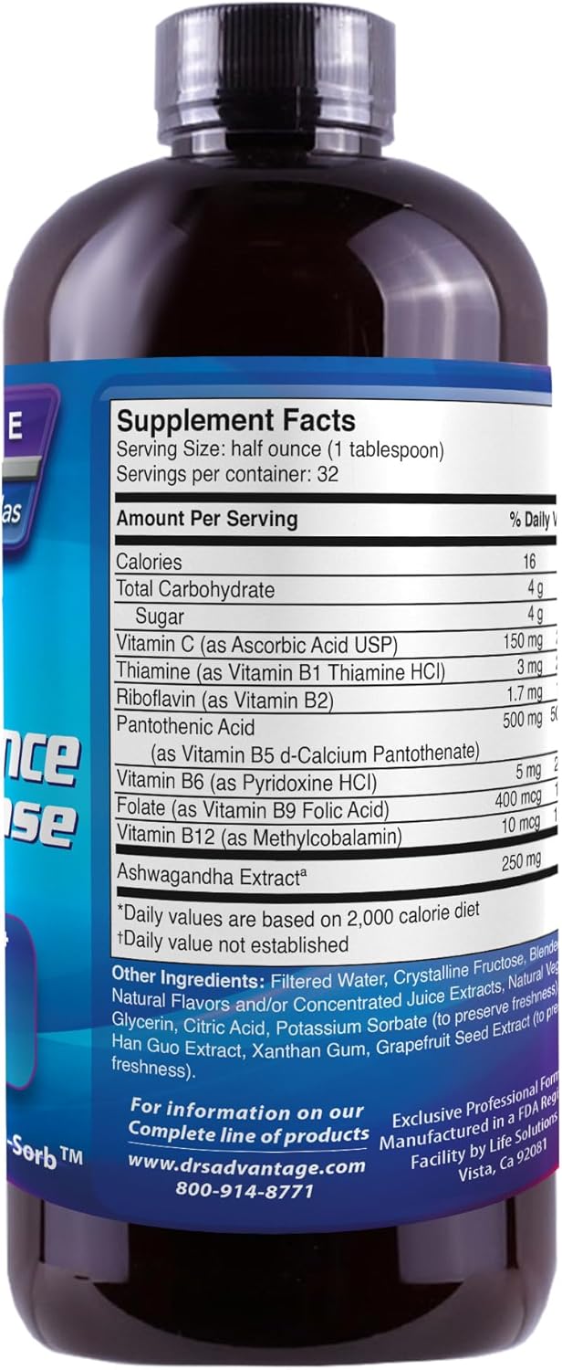 Liquid Adrenal Balance & Stress Defense by Drs Advantage - Health and Beauty