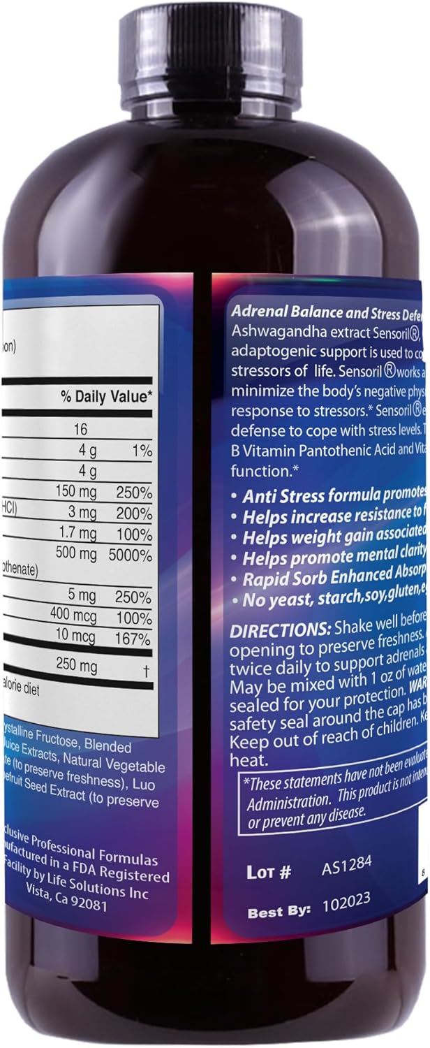 Liquid Adrenal Balance & Stress Defense by Drs Advantage - Health and Beauty
