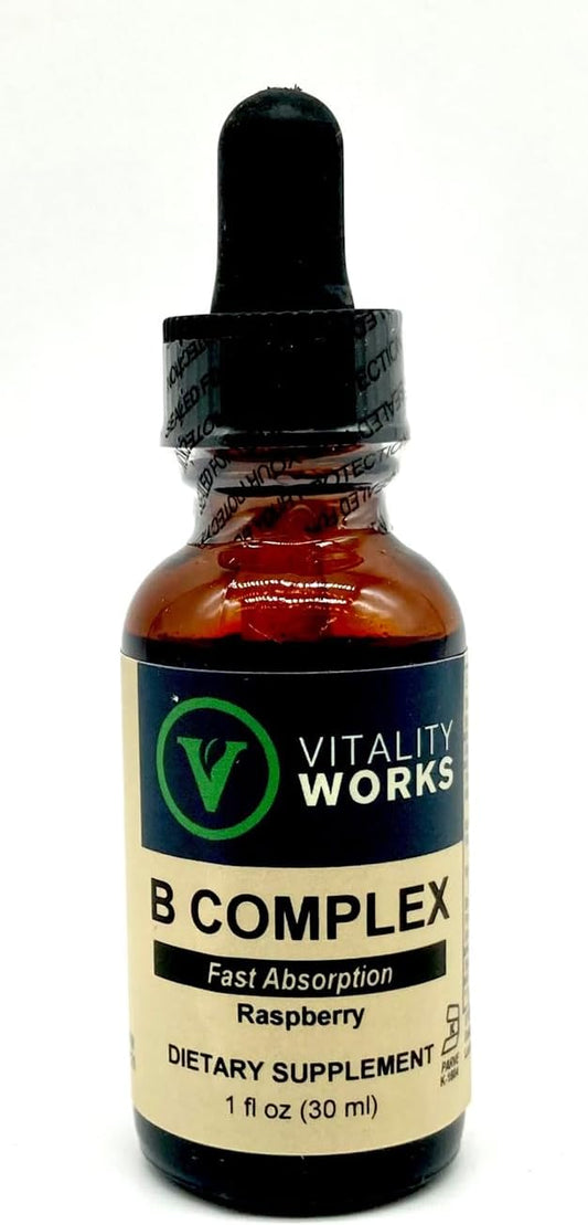 Liquid B Complex Supplement for Vitality - 1 oz Bottle