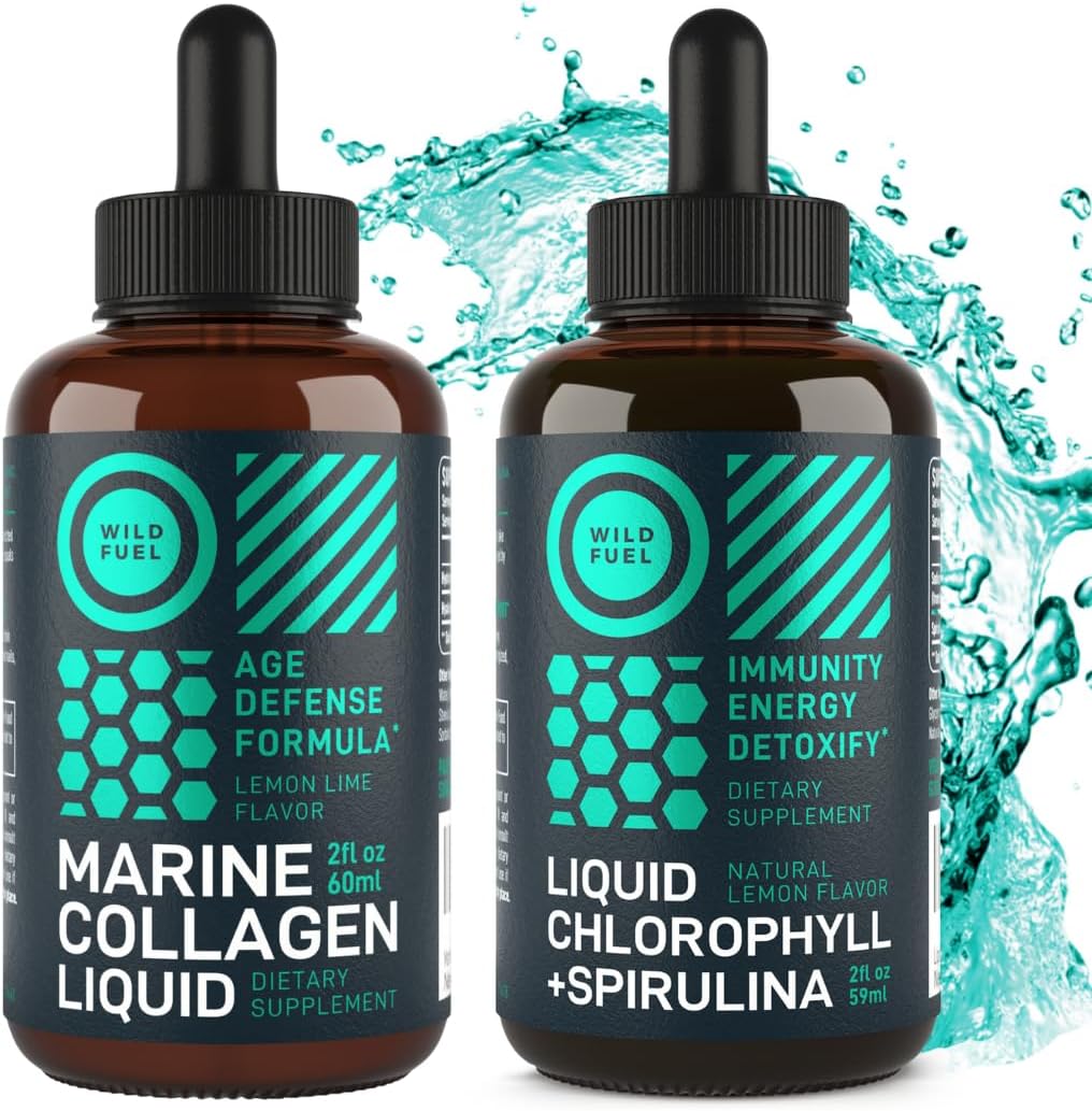 Liquid Chlorophyll and Collagen Bundle for Wellness and Energy Boost