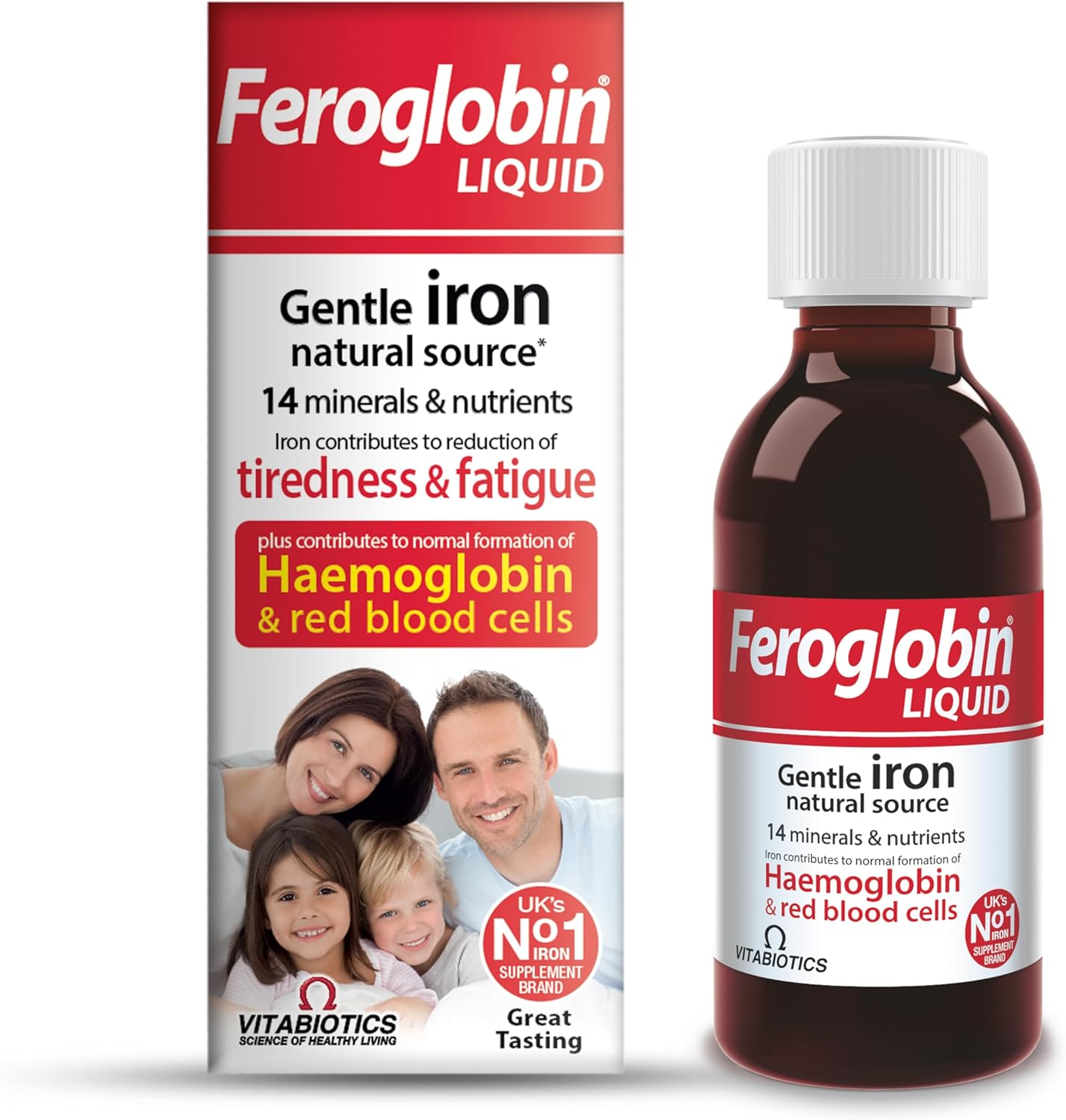 Liquid Iron Supplement - Reduce Fatigue, Boost Vitality | Gentle Iron & Nutrients for Health | Natural Iron Source for Energy