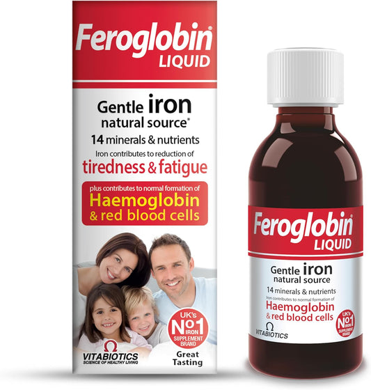 Liquid Iron Supplement - Reduce Fatigue, Boost Vitality | Gentle Iron & Nutrients for Health | Natural Iron Source for Energy