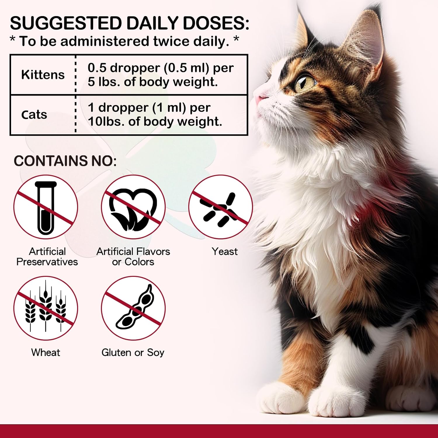 Liquid Iron Supplement for Cats - 60ML with Folate & B12 to Support Anemia & Energy Levels, Promotes Red Blood Cell Formation & Blood Health