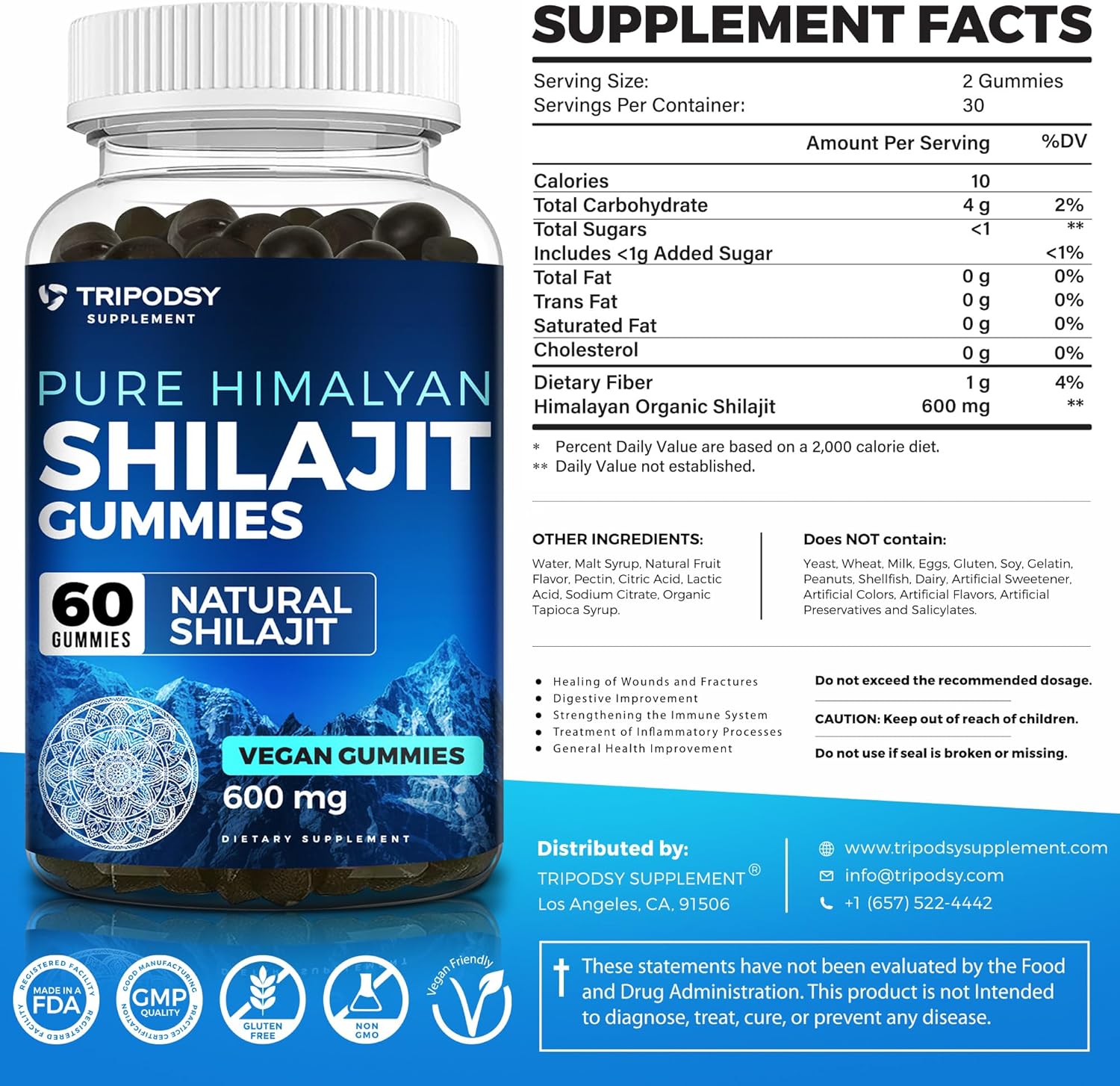 Liquid Iron Supplement & Organic Shilajit Gummies Bundle for Energy & Immune Support - Non-GMO Vegan Health Pack - 60 Gummies & 30 Servings
