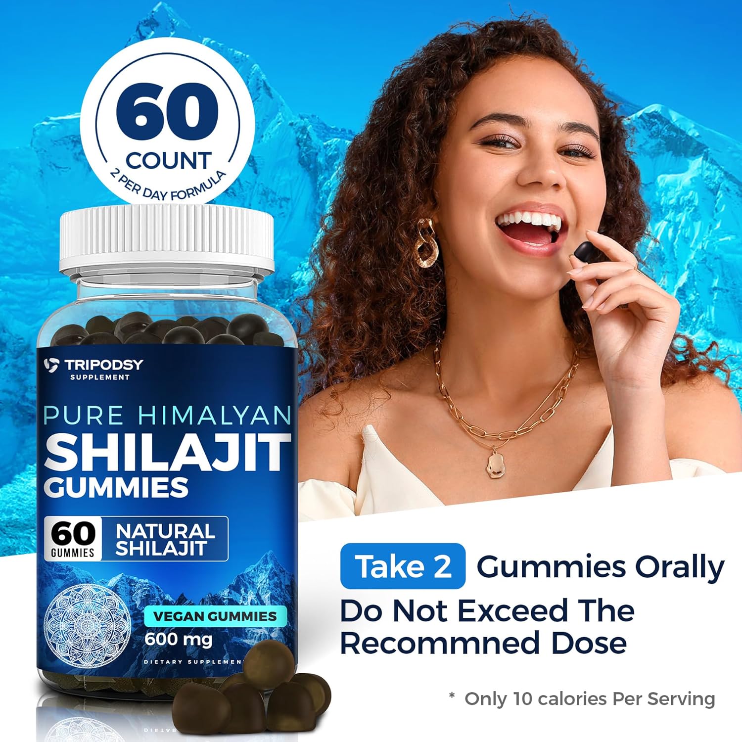 Liquid Iron Supplement & Organic Shilajit Gummies Bundle for Energy & Immune Support - Non-GMO Vegan Health Pack - 60 Gummies & 30 Servings