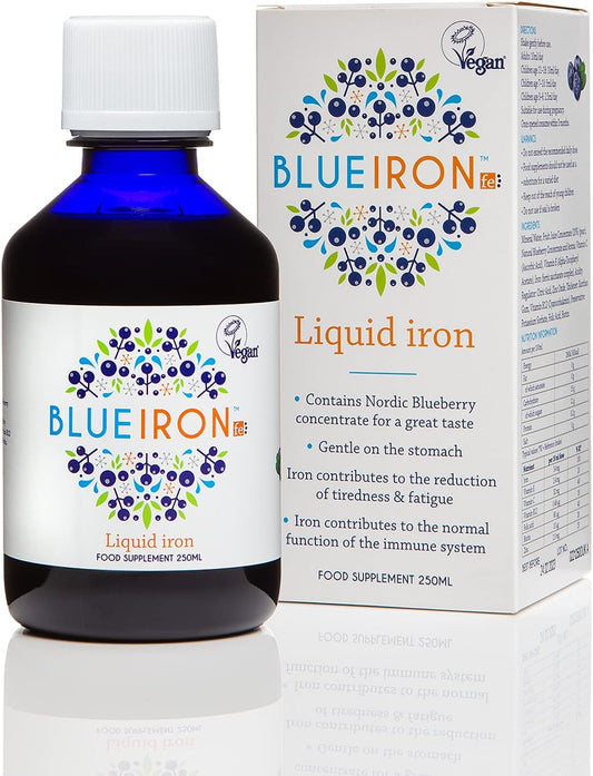 Liquid Iron Supplement with Nordic Blueberries for Antioxidant Benefits