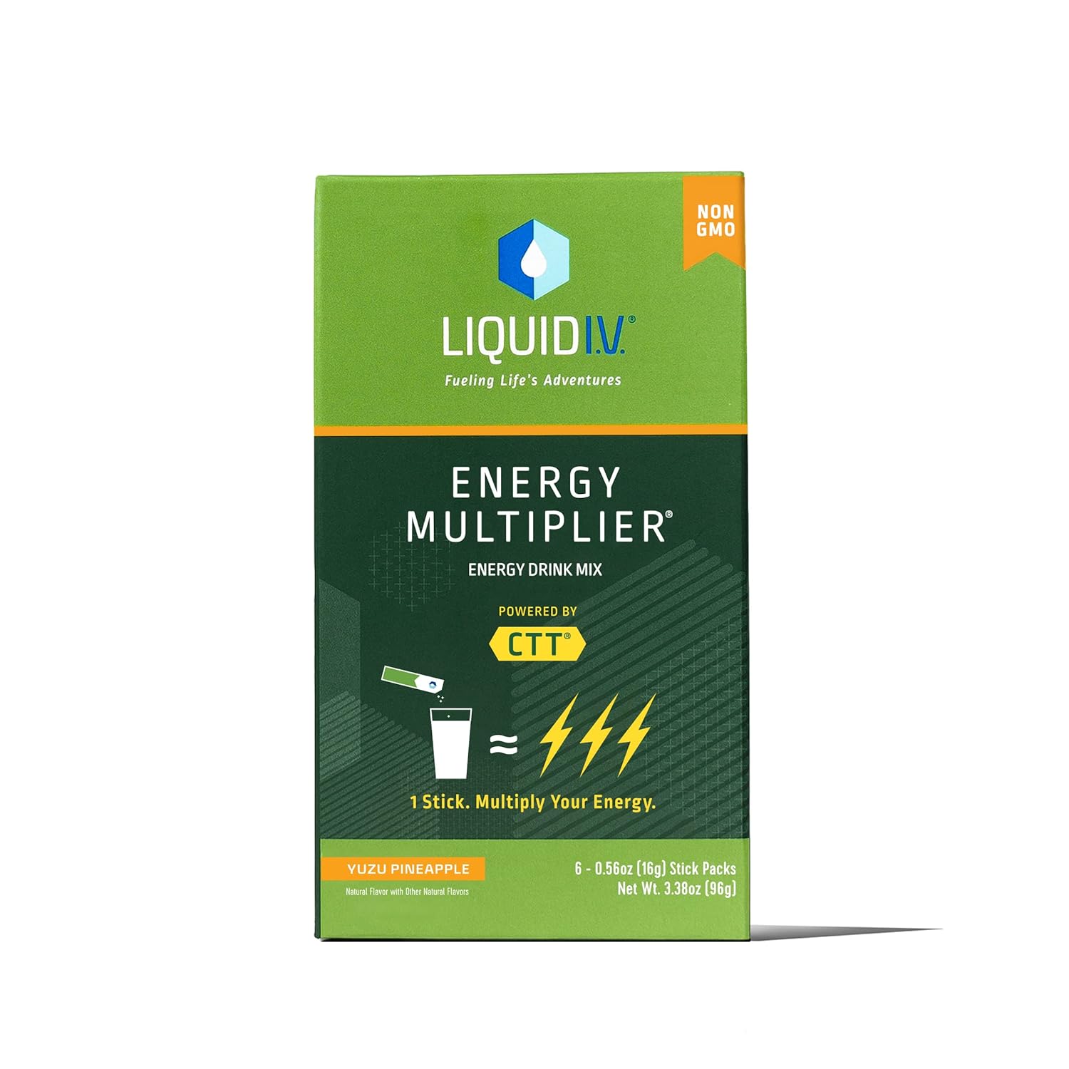 Liquid I.V. Energy Multiplier Hydration Yuzu Pineapple Drink Mix, 3.38 oz