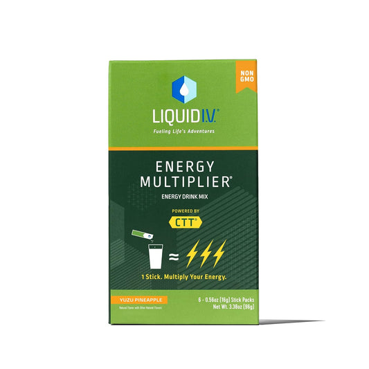 Liquid I.V. Energy Multiplier Hydration Yuzu Pineapple Drink Mix, 3.38 oz