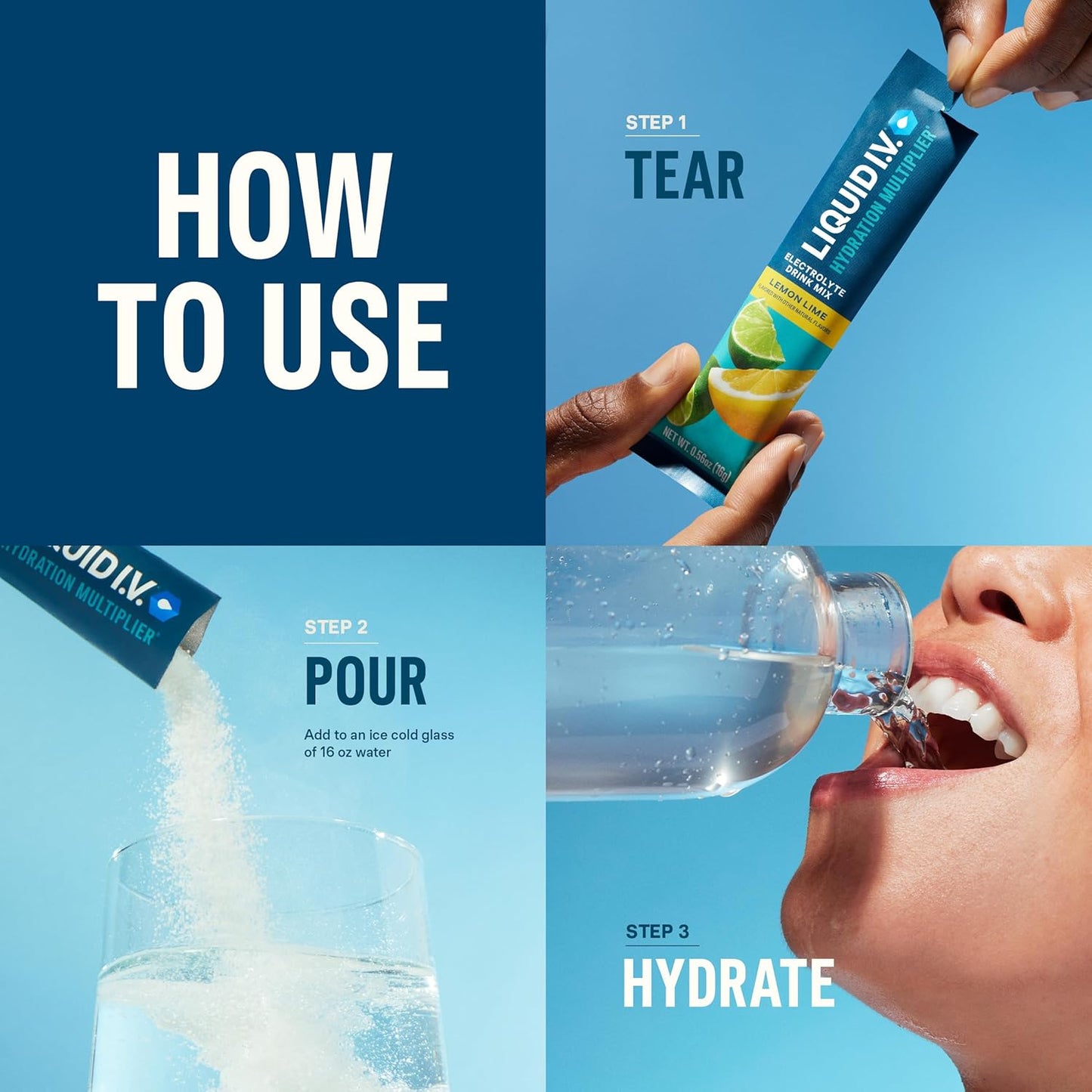 Liquid I.V.® Hydration Multiplier® - Piña Colada Electrolyte Powder Packets - 12 Packs of Convenient Single-Serving Sticks | Non-GMO | 16 Servings