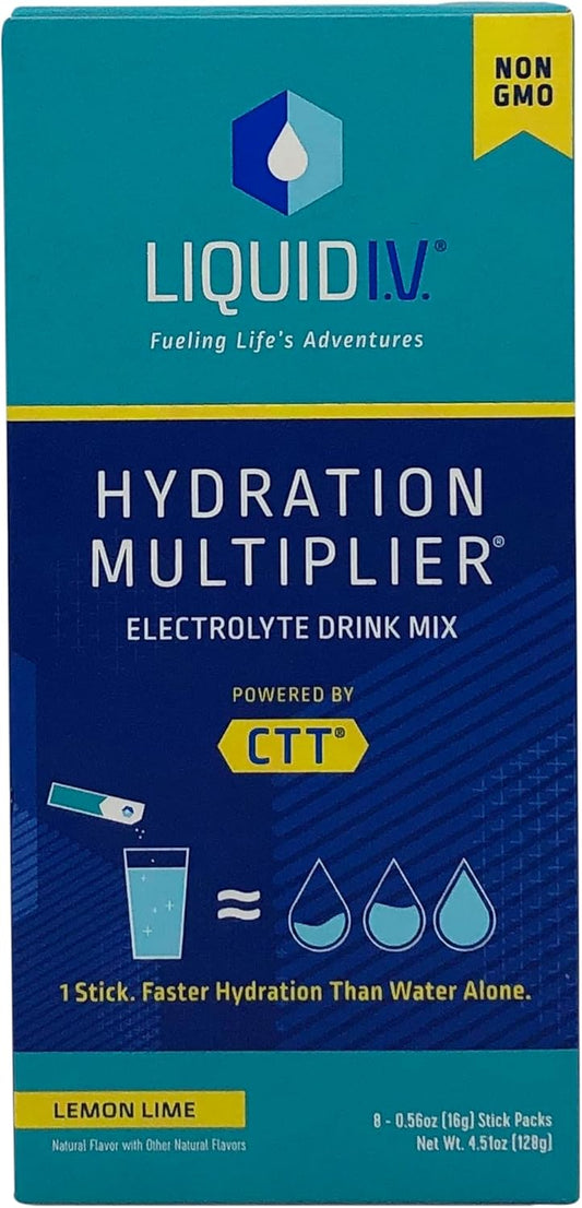 Liquid I.V. Hydration Multiplier Electrolyte Powder Drink Mix - Lemon Lime (8 Packets)