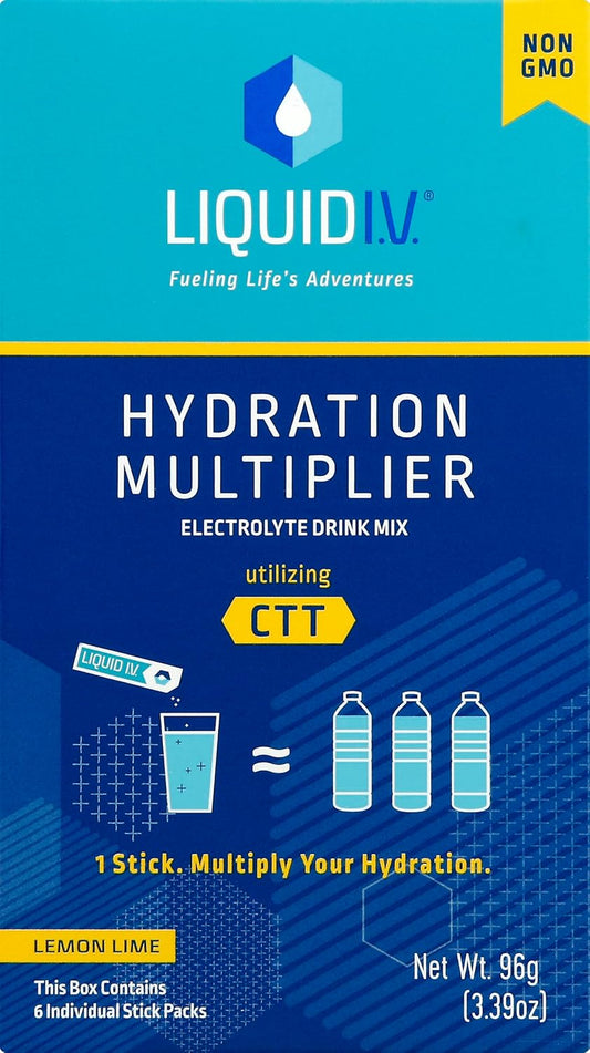 Liquid I.V. Hydration Multiplier Electrolyte Powder Packets 6 Count - Supplement Drink Mix
