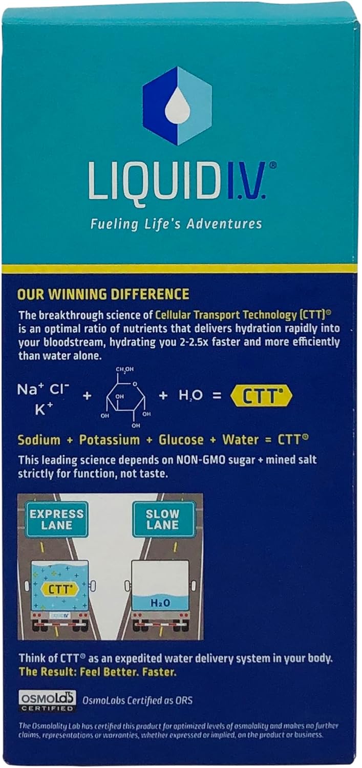 Liquid I.V. Hydration Multiplier Electrolyte Powder Drink Mix - Lemon Lime (8 Packets)