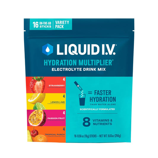 Liquid I.V.® Hydration Multiplier Variety Pack - Electrolyte Powder Drink Mix - 1 Pack (16 Servings)