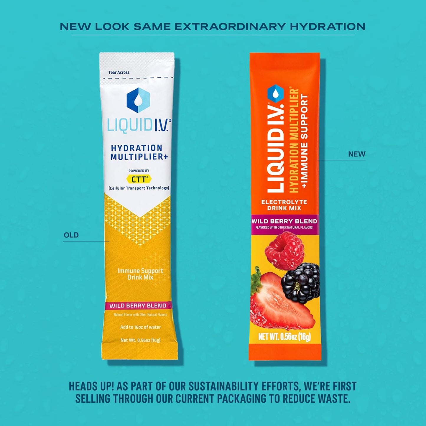 Liquid I.V.® Wild Berry Hydration Multiplier + Immune Support Powder Drink Mix - 1 Pack (14 Servings)
