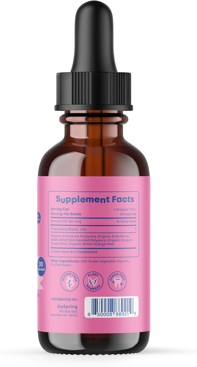 Liquid Kids Multivitamin Drops with Immune Support and Hormone Balance for Women by JoySpring