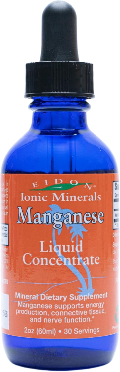 Liquid Manganese Chloride Drops Supplement - Supports Bone Health, Energy, and Digestive Function - 2 oz