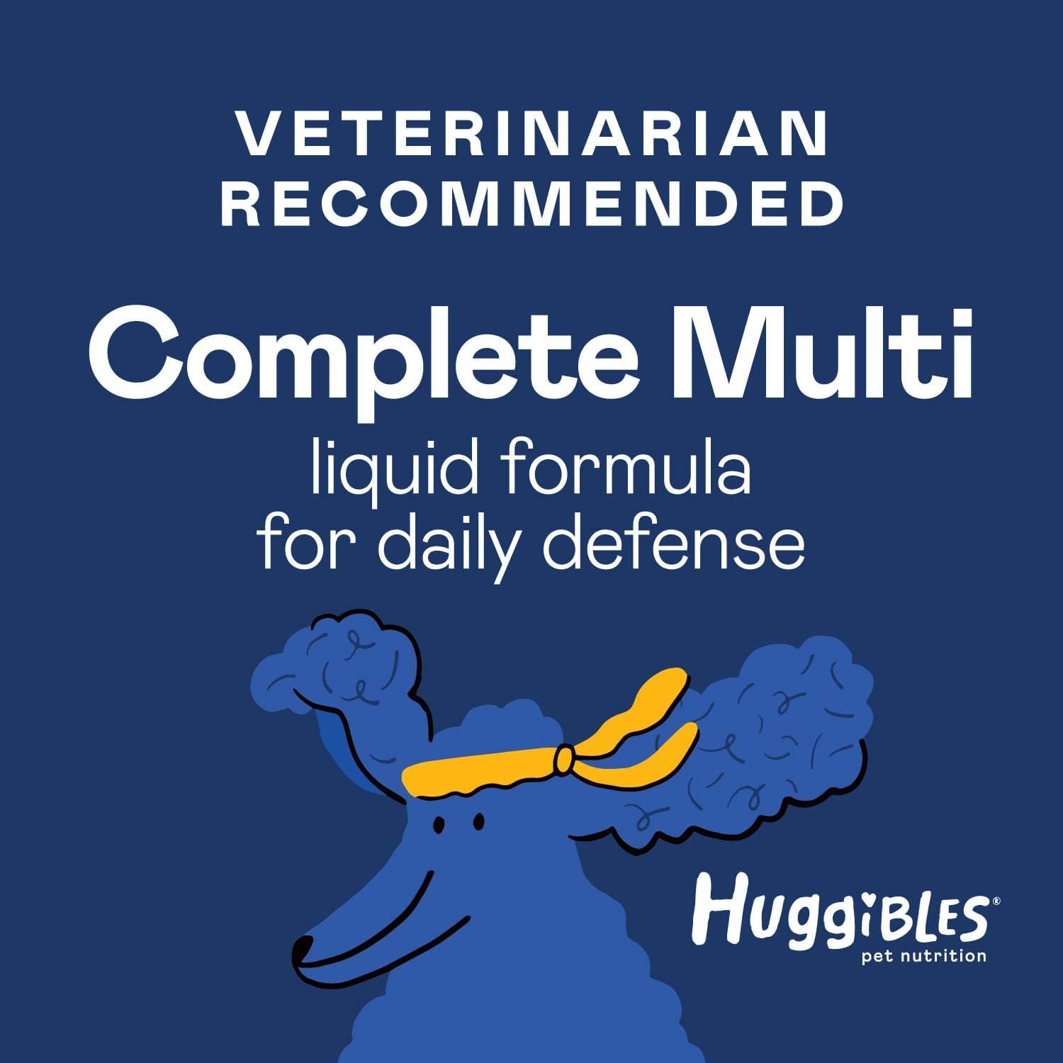 Liquid Multivitamin for Dogs and Cats - Daily Supplement with Digestive, Immunity, Skin & Coat Support - Antioxidant Blend for Longevity - 2oz