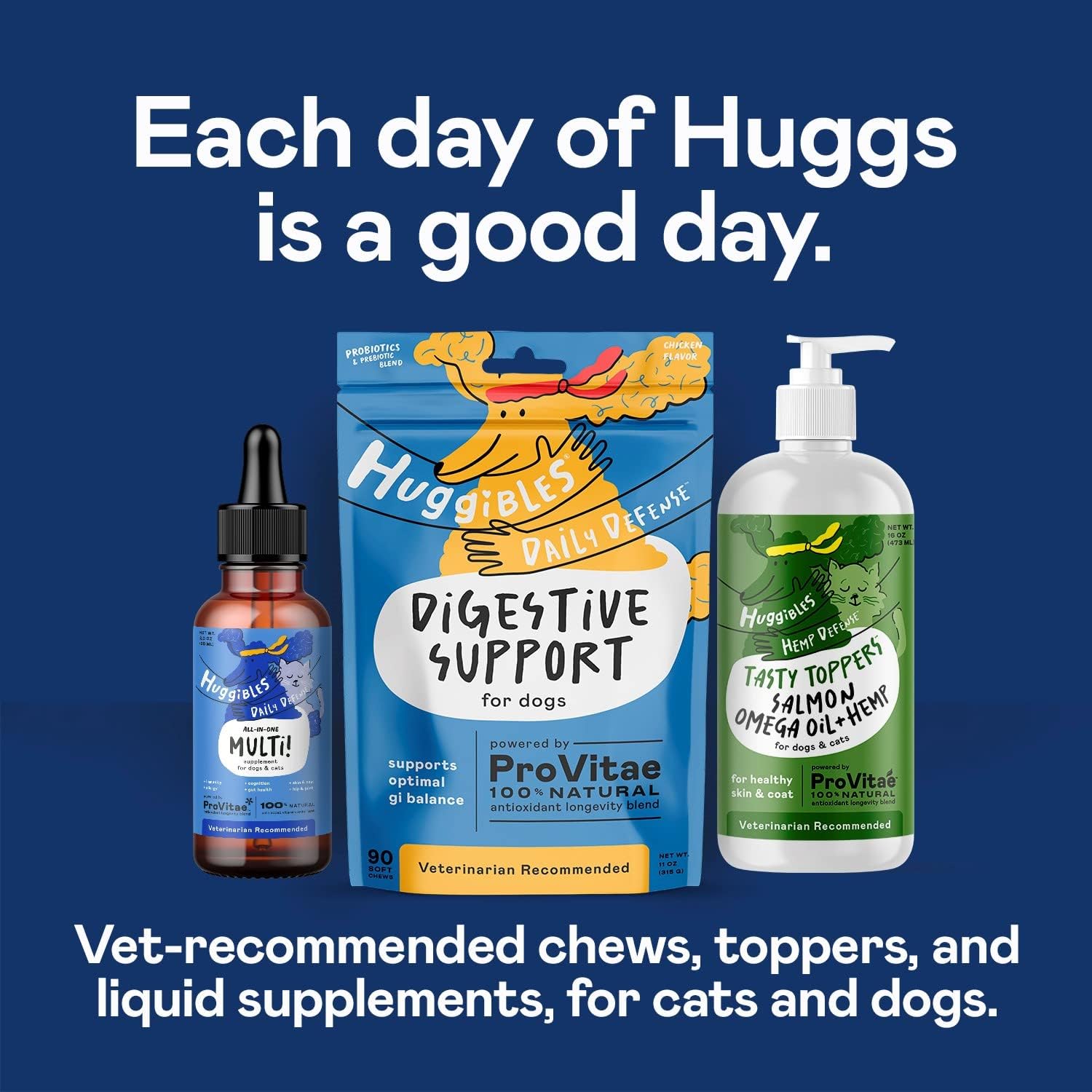 Liquid Multivitamin for Dogs and Cats - Daily Supplement with Digestive, Immunity, Skin & Coat Support - Antioxidant Blend for Longevity - 2oz