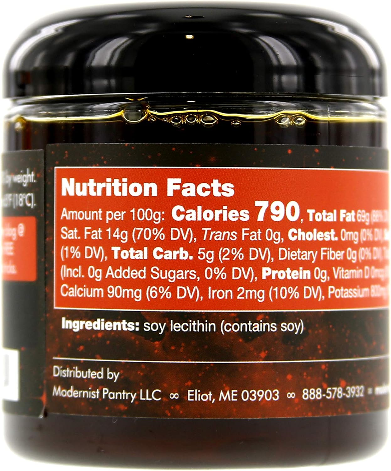 Liquid Soy Lecithin by Modernist Pantry - Gluten-Free Vegan, OU Kosher Certified - 250ml/8.5oz