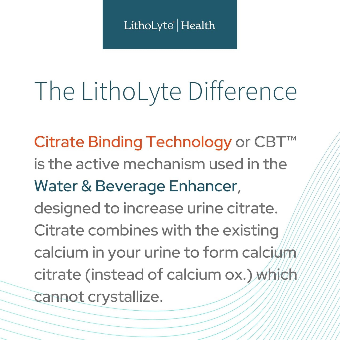LithoLyte Kidney Health Water Enhancer 10 mEq by Urologists - 60 Sticks