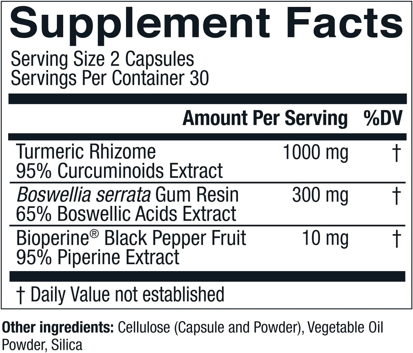 Live Conscious CurcuWell - Powerful Curcumin and Boswellia Supplement for Joint, Body, and Cognitive Health - 60 Days (2-Pack)