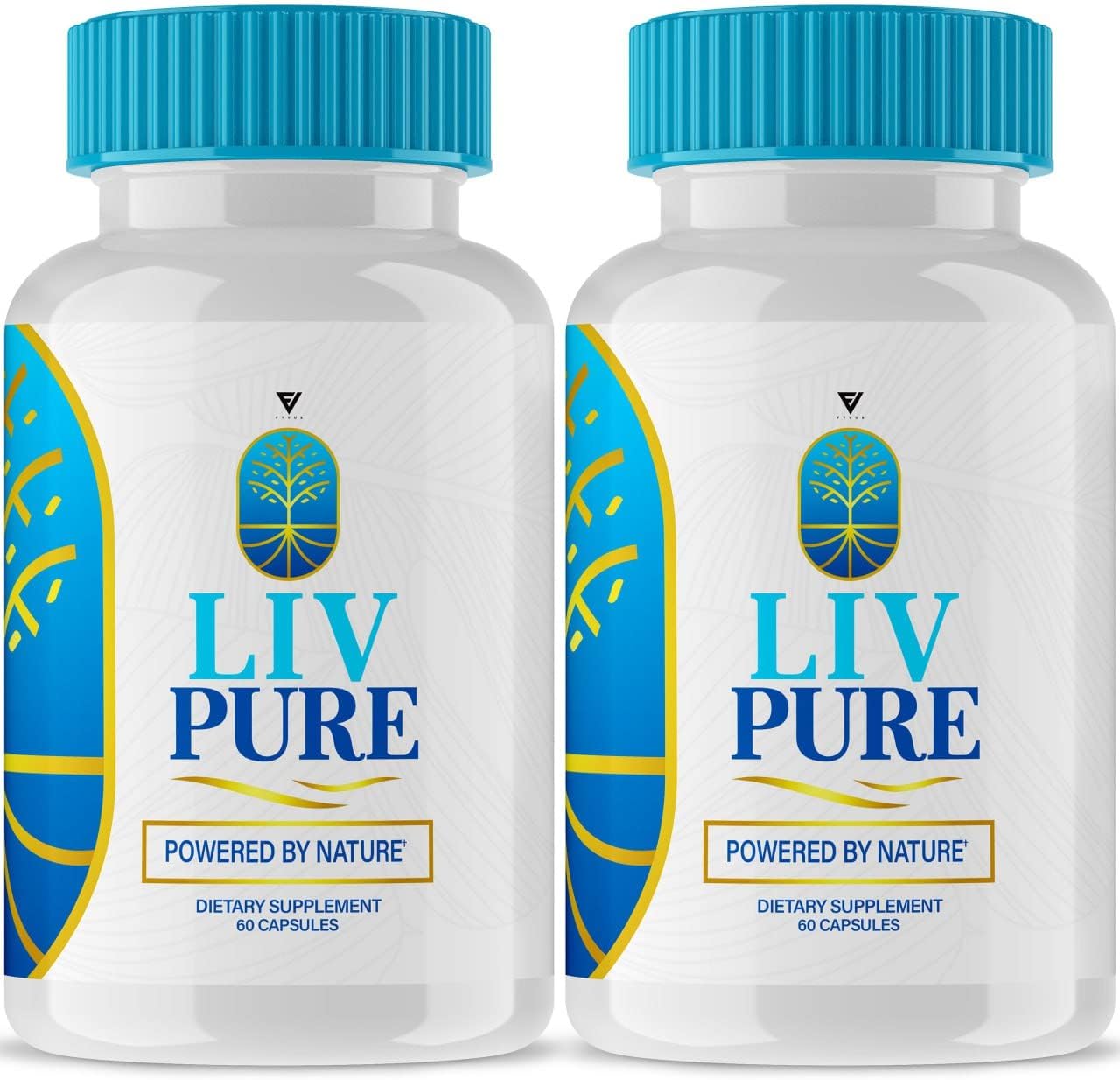 LivePure Liver Detox Weight Loss Pills - 2 Pack of Fyvus Capsules for Cleanse & Health Support - Hydration Supplement with 120 Caps