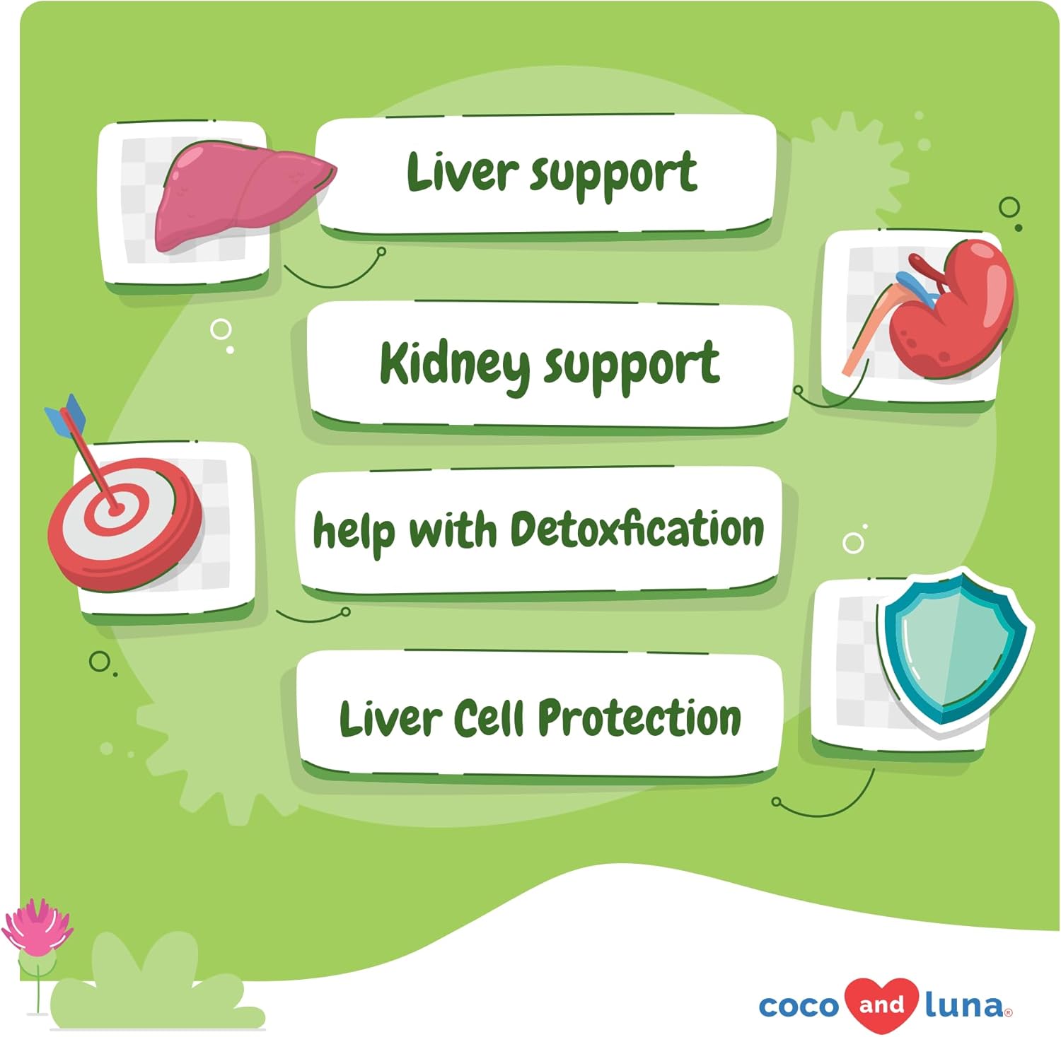 Liver and Kidney Support Soft Chews for Dogs - Milk Thistle with EPA & DHA - Detox Supplement with Choline and L-Arginine - 90 Count