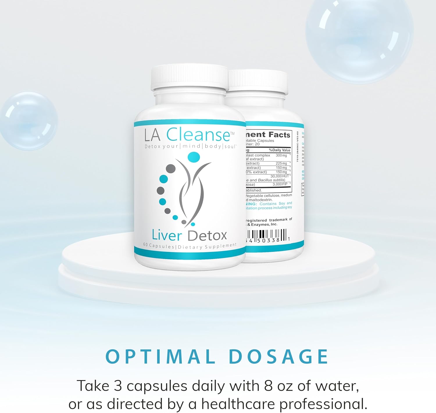 Liver Cleanse Detox Capsules - 60 ct, 300mg Solarplast Spinach Leaf Extract, Artichoke Leaf, Milk Thistle Seed for Detox & Digestion