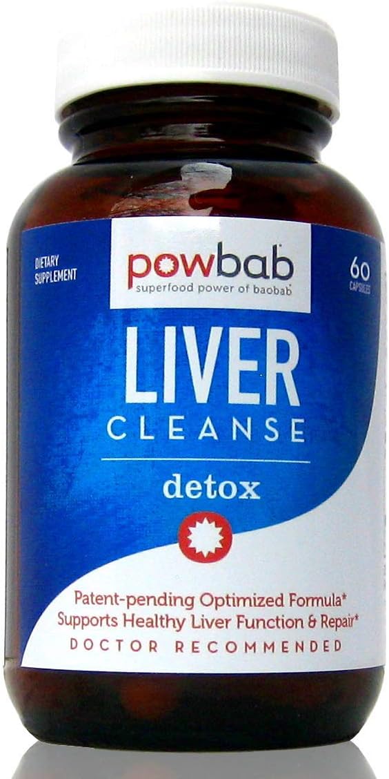 Liver Cleanse Detox Capsules with Organic Baobab, Beet Root Powder, and Goji - Patent-Pending Formula for Optimal Repair and Health