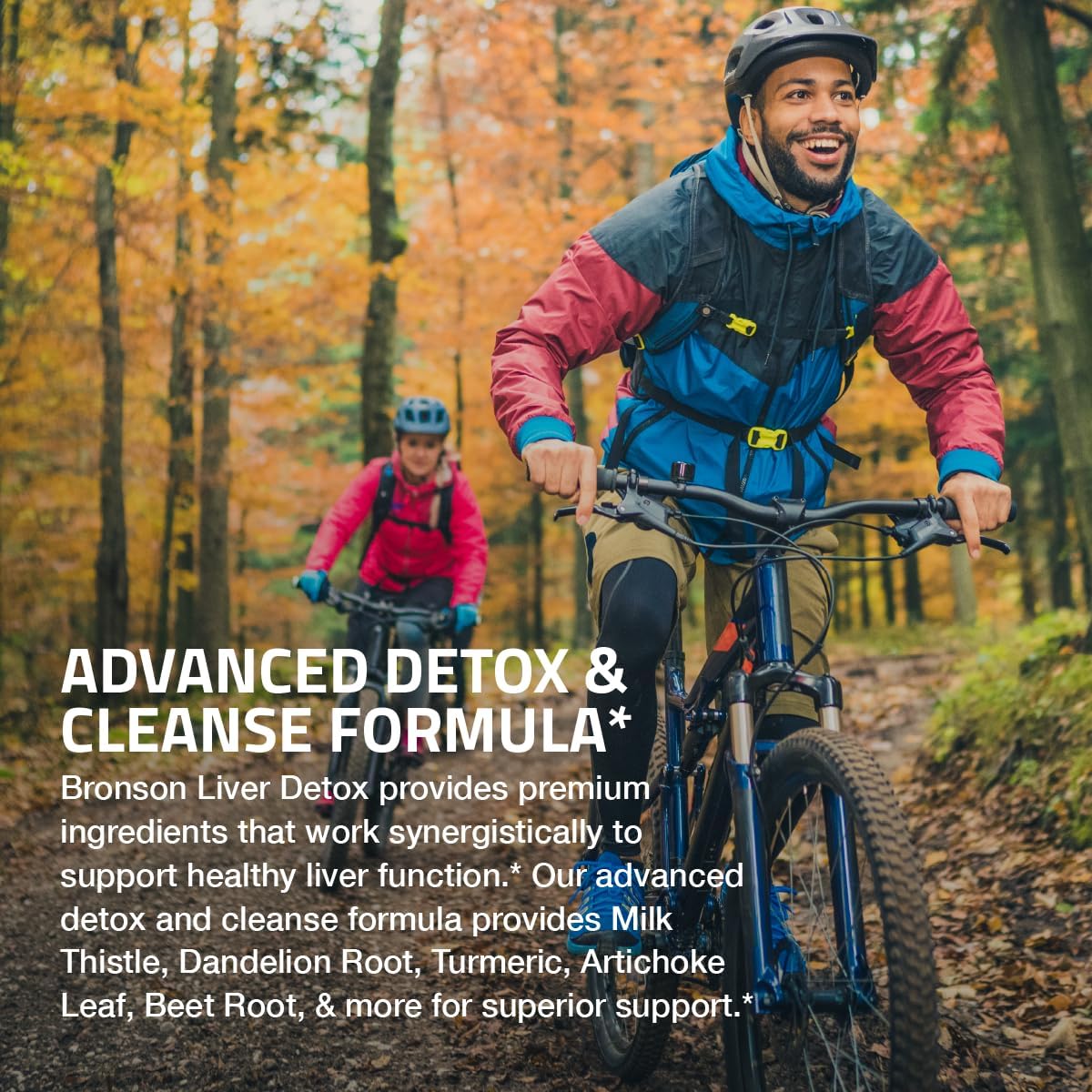 Liver Cleanse & Detox Formula with Milk Thistle, Dandelion Root, Turmeric - Non-GMO, 60 Veg Caps